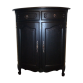 Corner sideboard louis XV style black