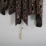 Brutalist wall lamp  designed by Marcello Fantoni, manufactured in Italy 1960