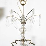 Candlestick rings golden bronze and Crystal France