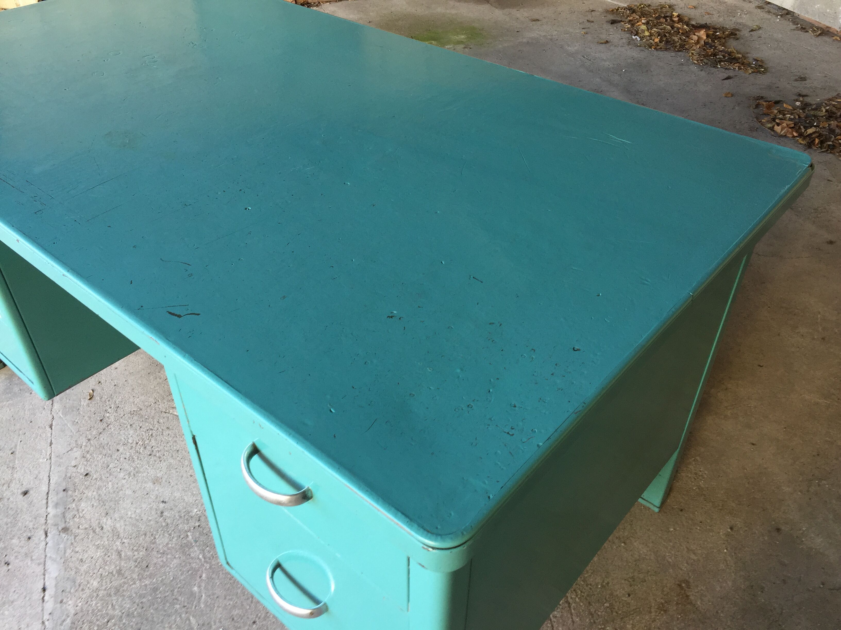 Desk of industrial workshop