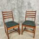 Two Bas van Pelt designer dining chairs in walnut, 1930s