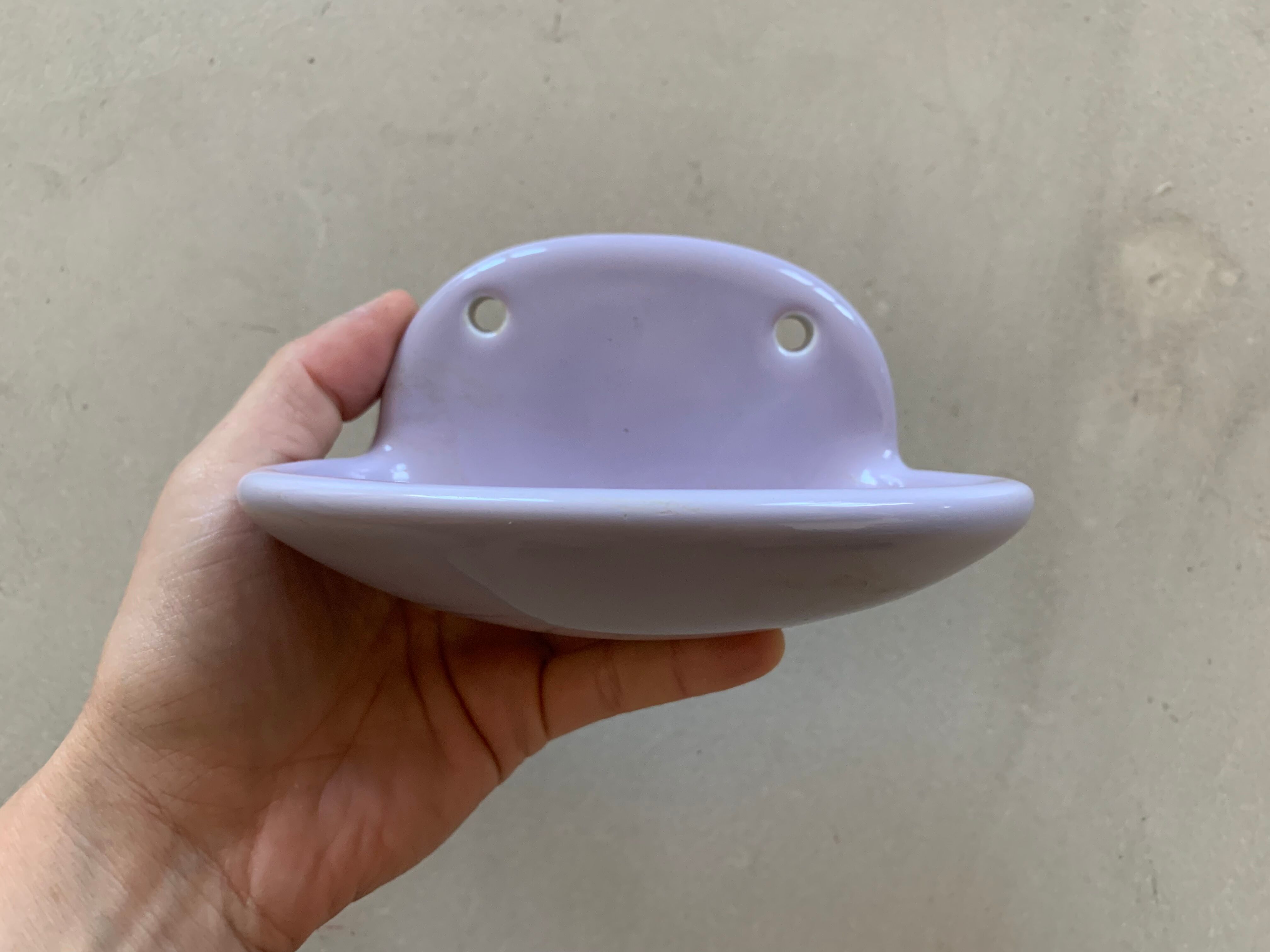 Vintage wall-mounted soap holder