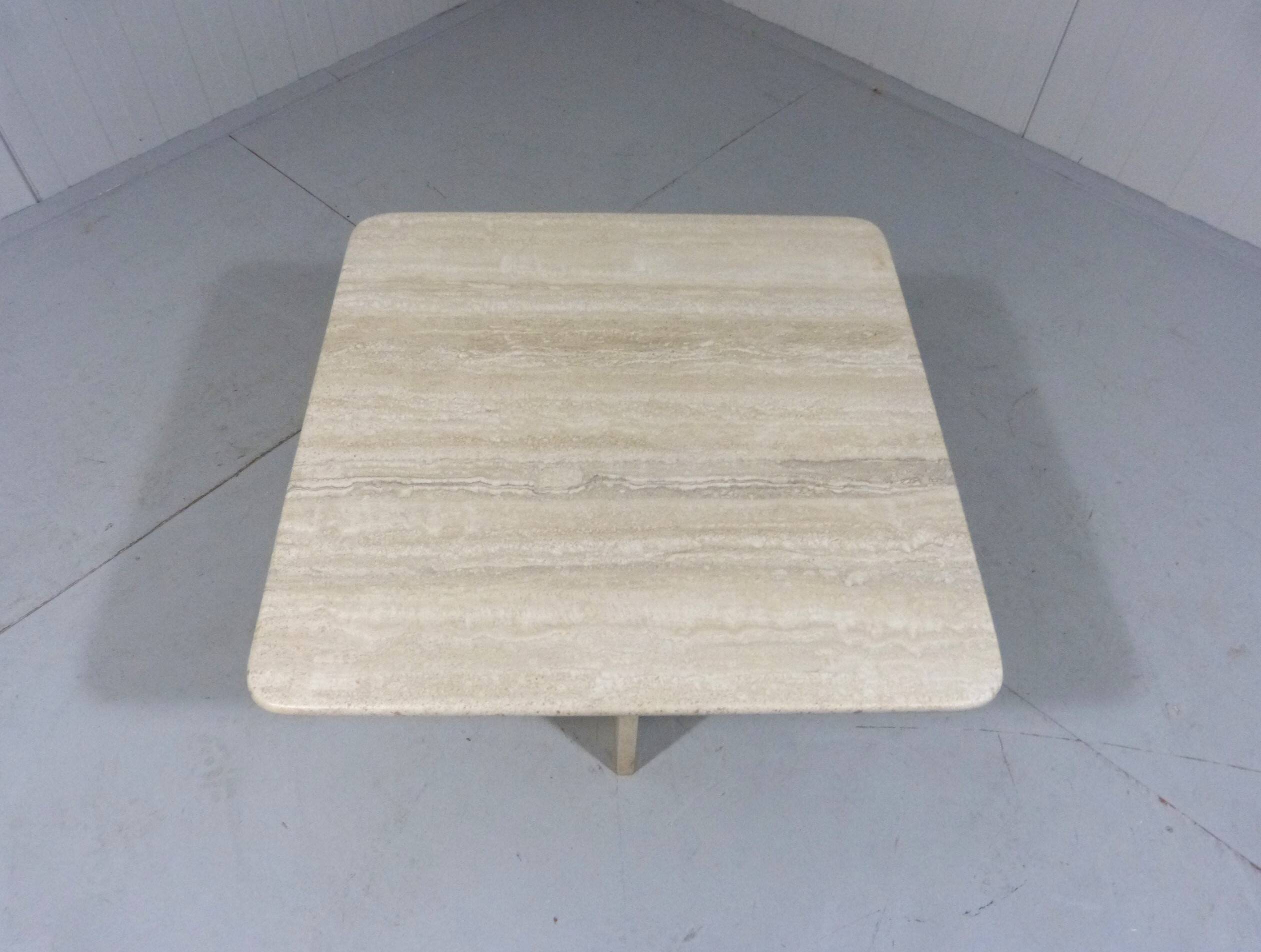 Travertine coffee table side table 1970’s