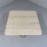 Travertine coffee table side table 1970’s