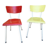 Pair of colorful chairs