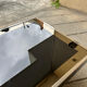Willy Rizzo coffee table brass/glass 70s Italy