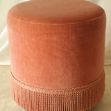 Ottoman ottoman vintage pink velvet