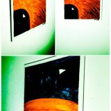 Signed abstract painting