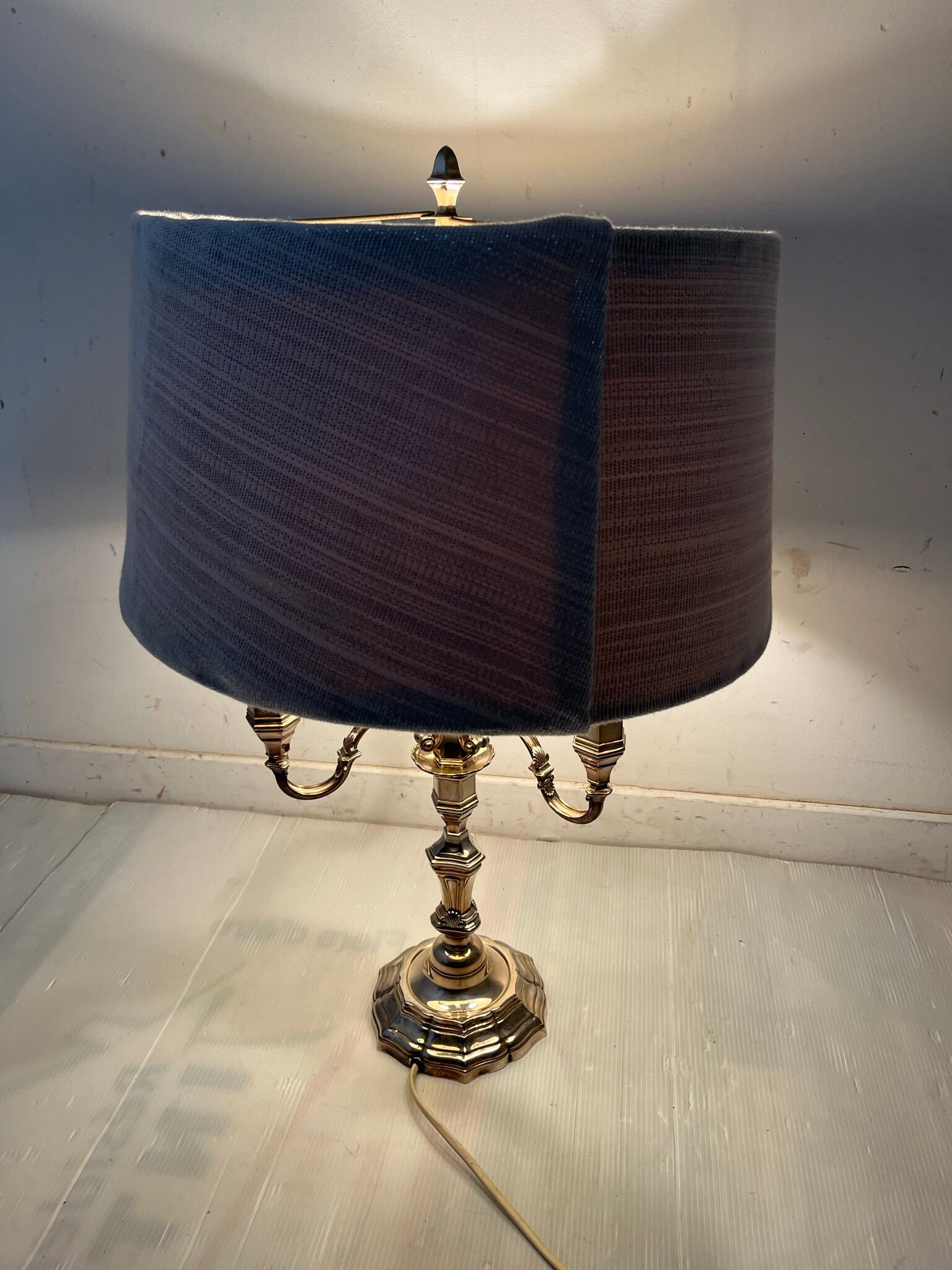 Vintage hot water bottle lamp