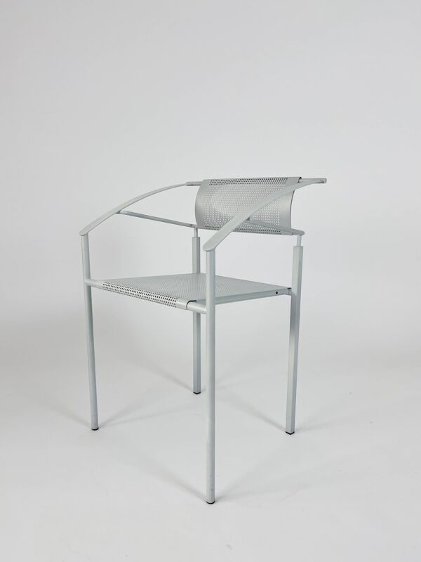 Fauteuils vintage en métal 'Carrè VI' par Fly Line Italie années 1990