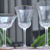 Saint Louis apollo crystal glasses with Gold thread