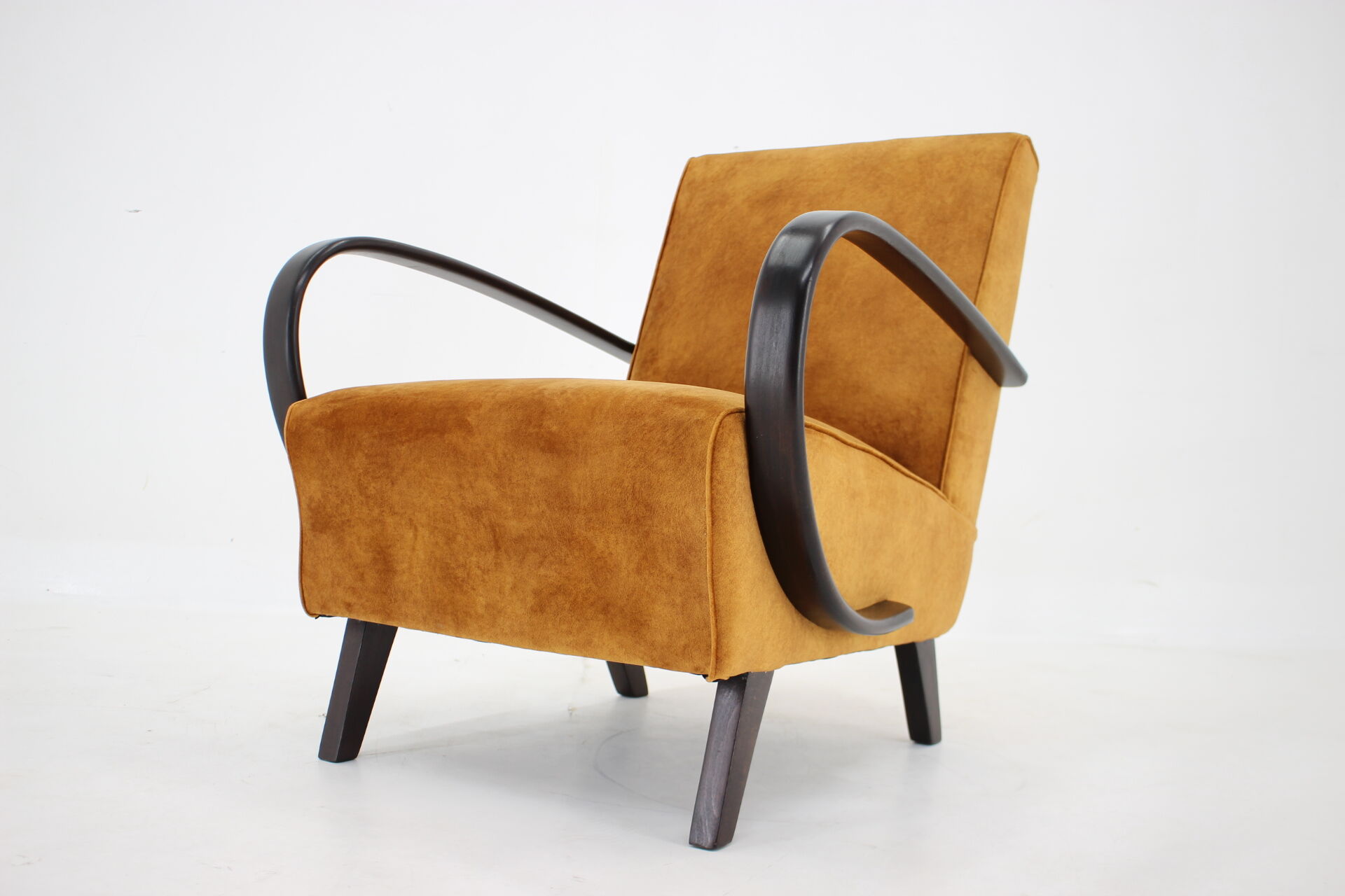 1950s Jindrich Halabala Restored Armchair, Czechoslovakia