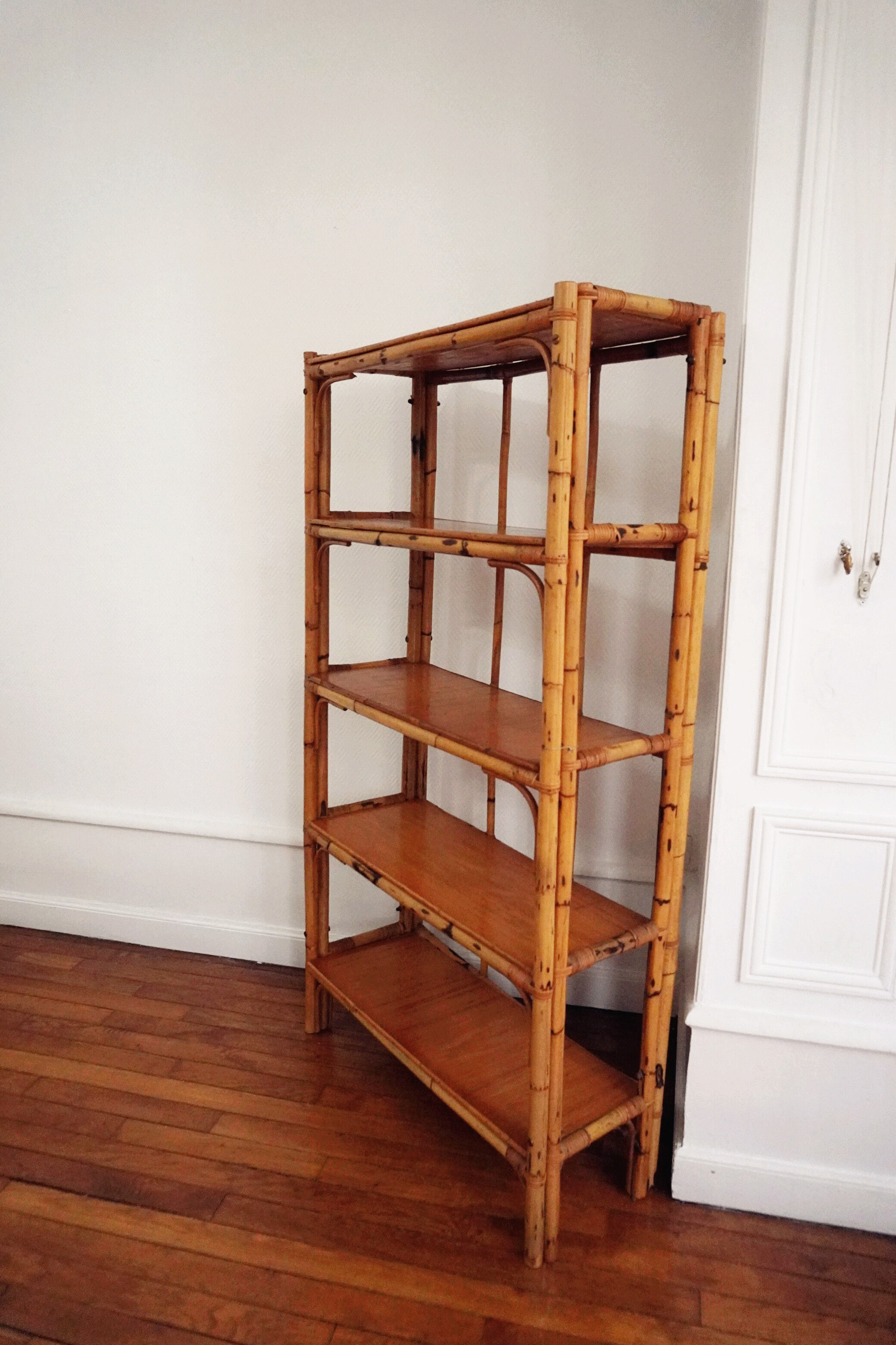 Large rattan shelf