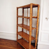 Large rattan shelf