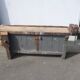 Peugeot brand old green patina wooden workbench
