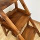 Chaise escabeau en bois