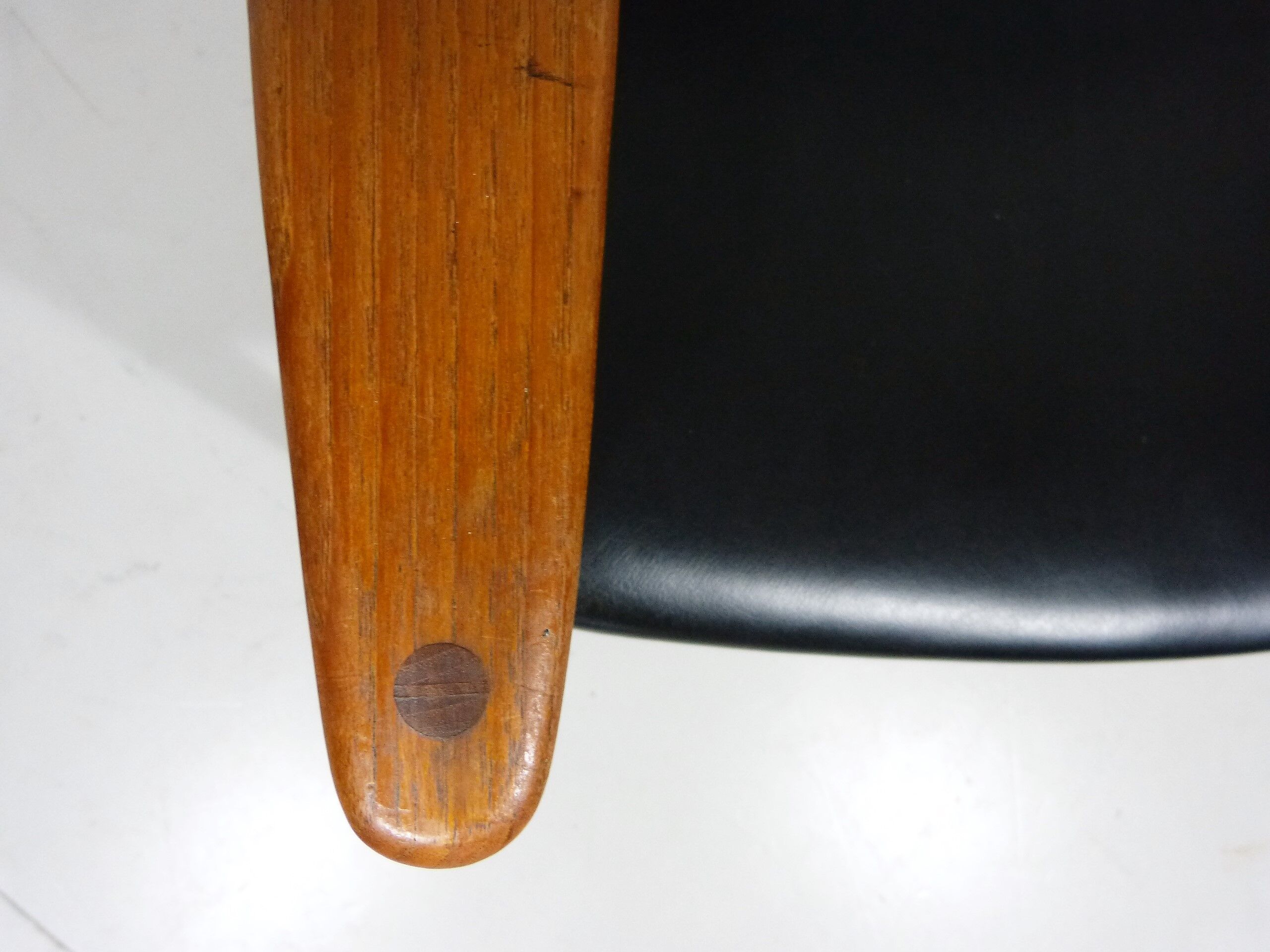 Armchair in teak & leather by Frem Røjle, Denmark