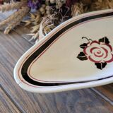 Lot reserved for Anne L, low fruit bowl and 2 Sarreguemines Noyon serving dishes