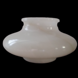 Flattened alabaster ball vase