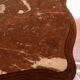 High wood and vintage marble console