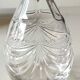 Lorraine crystal design carafe/gérard model. empire style decor. height 28 cm