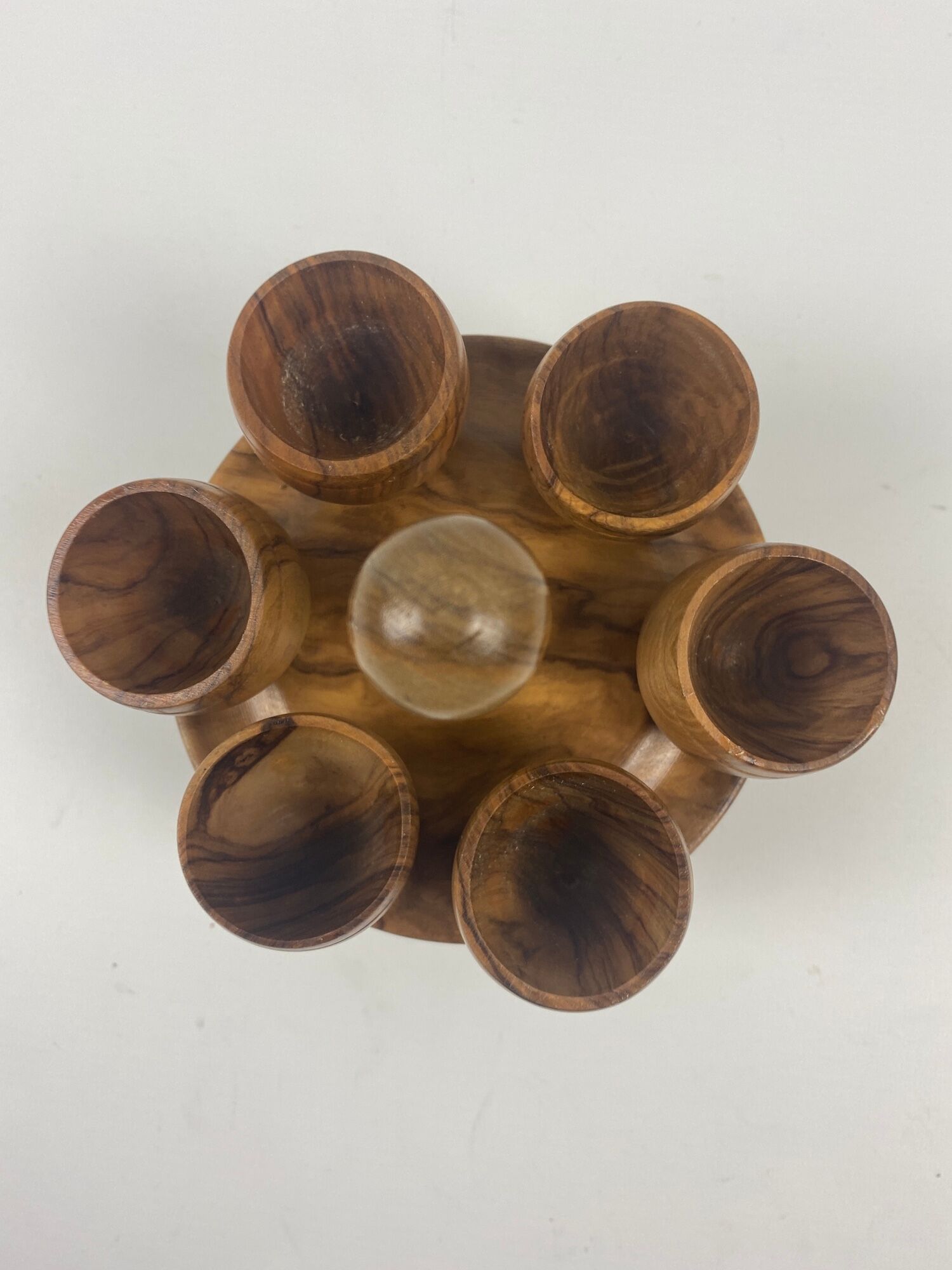 Set of 6 wooden cockroaches with storage support