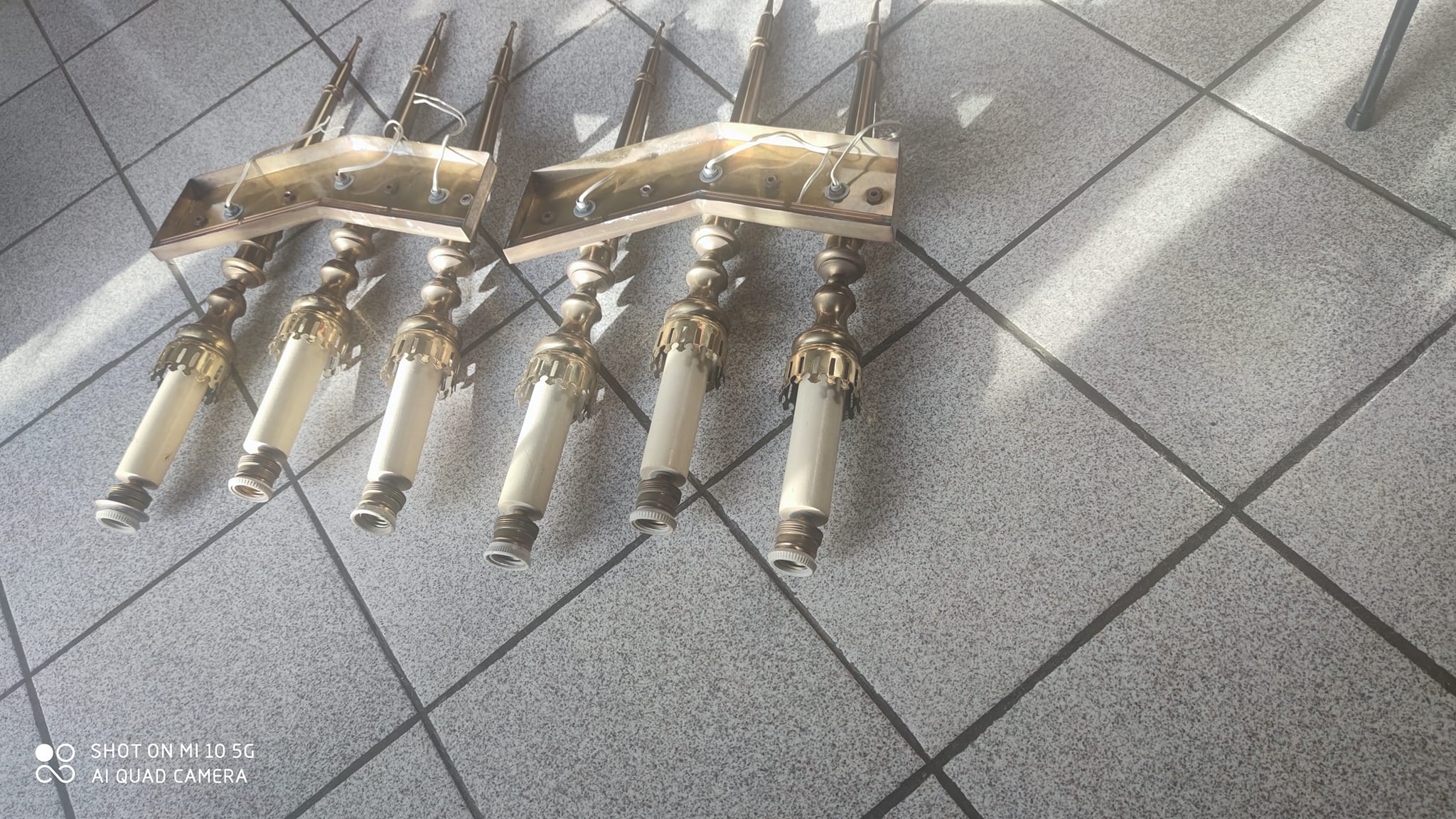 Pair of wall lights circa 1960