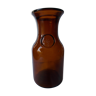 Carafe en verre fumée marron