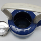 Old blue enamelled kettle