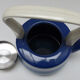 Old blue enamelled kettle