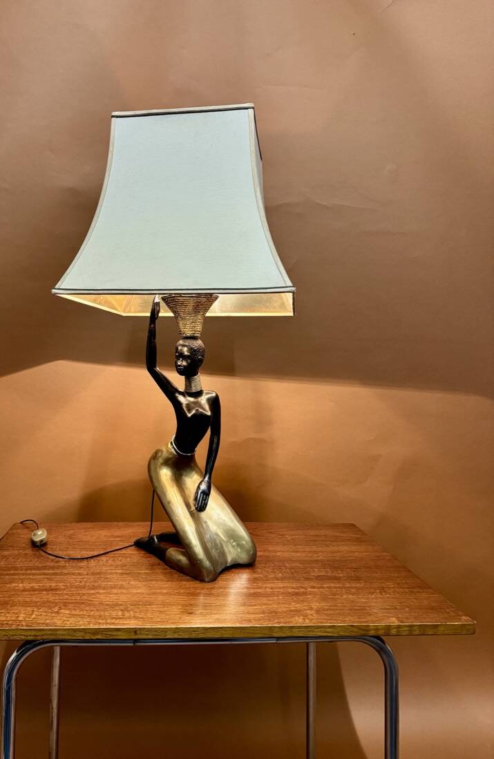 African table lamp 1970