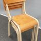 Lot de 4 chaises Mullca beige vintages
