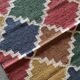 Kilim carpet in burlap and cotton. 60cm x 190cm