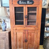 Breton display cabinet in pitch pine