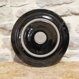 Decorative glazed stoneware plate by Patrick Rollet