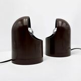 Pair of Space Age Lamps by Siberin Caronno, Italy 1970s