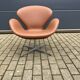 Fritz Hansen Swan chair by Arne Jacobsen in Cognac leather, NEW condition!!