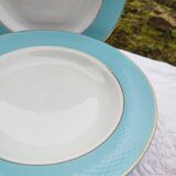 Set of 6 deep plates l'Amandinoise model Poreylor