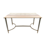 Marble and brass coffee table neoclassical style