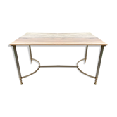 Table basse en marbre et laiton style néoclassique