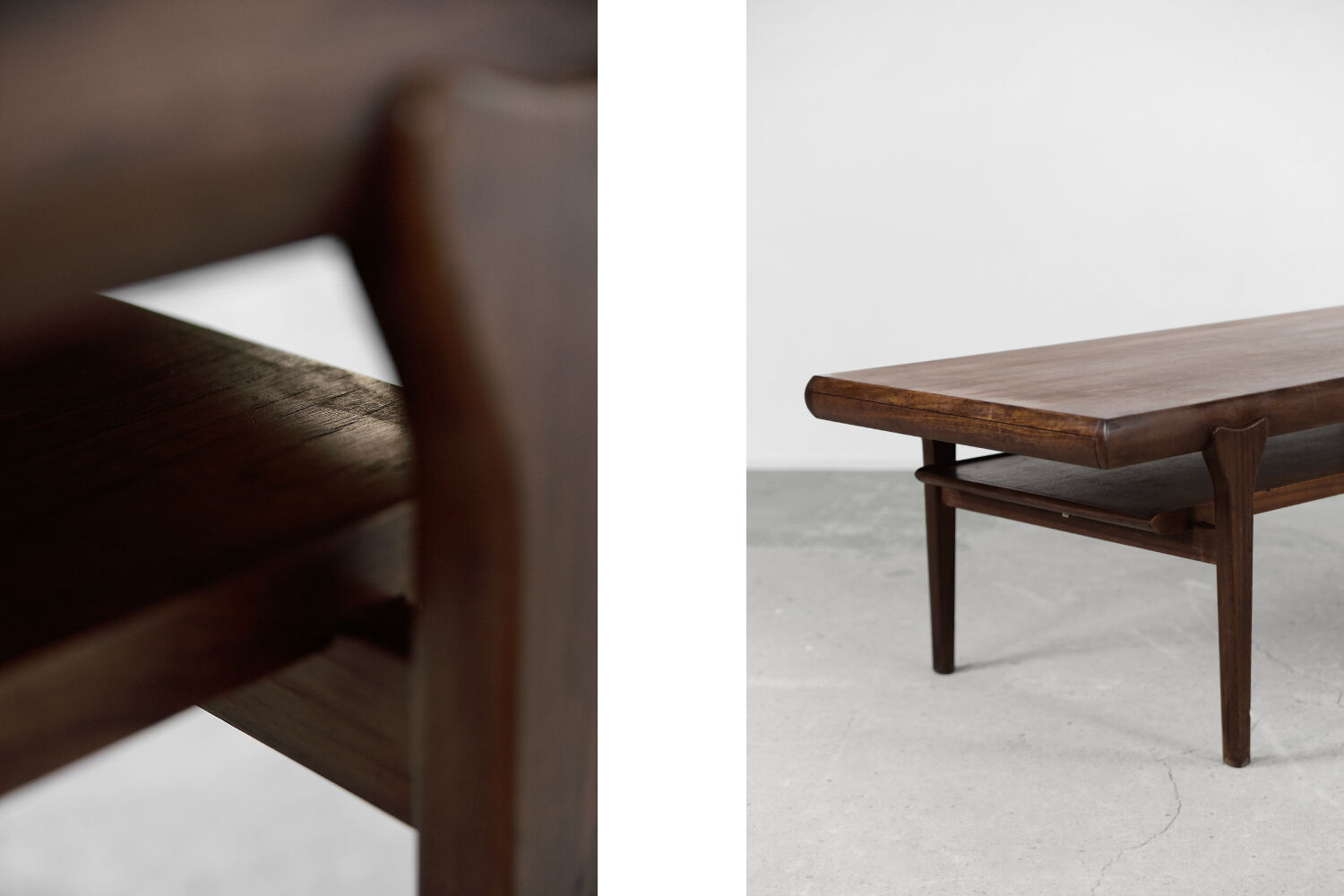 Danish extendable teak coffee table with drawer, 1960s