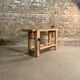 Old carpenter's workbench place in solid oak
