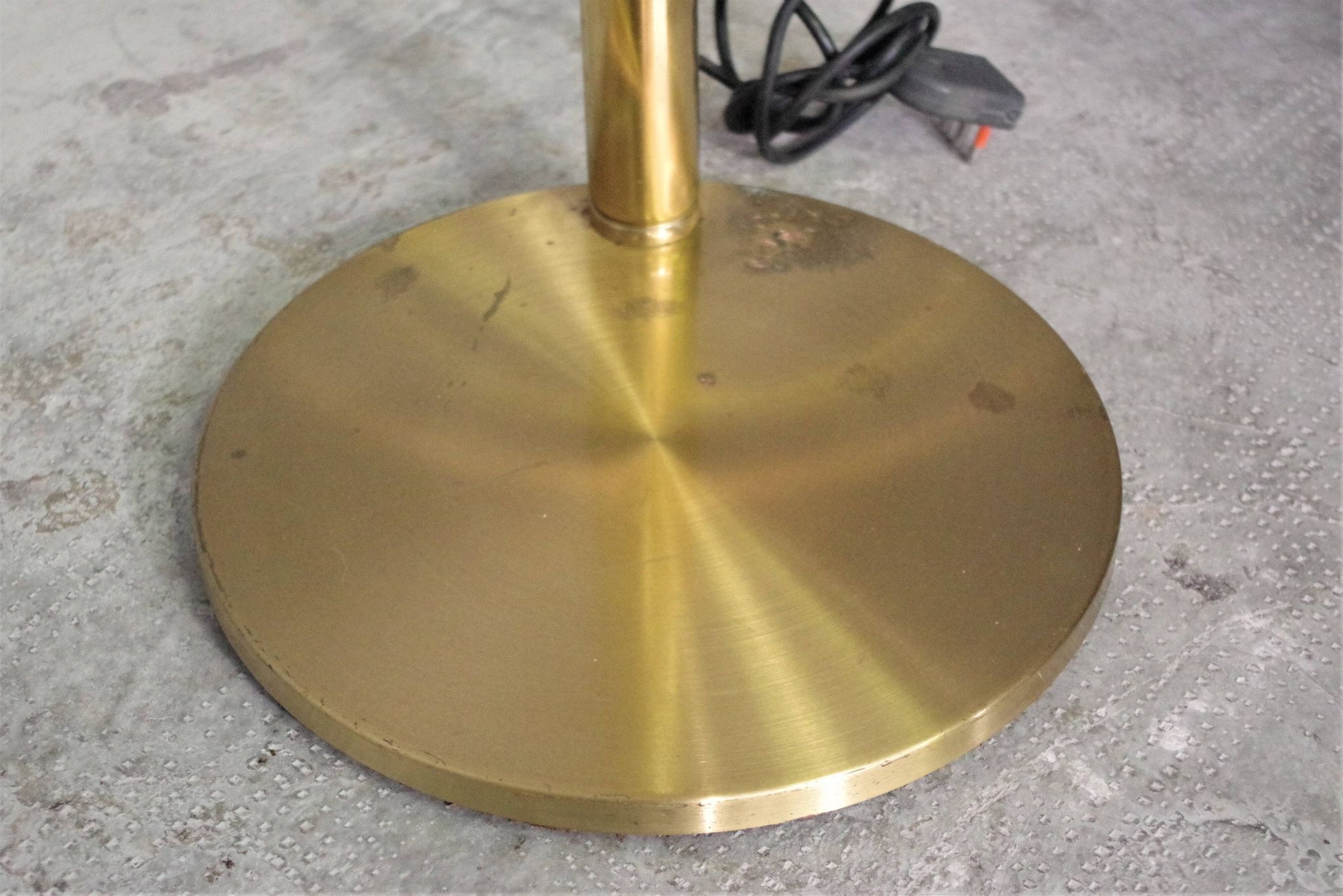 Brass floor chandelier, 70s