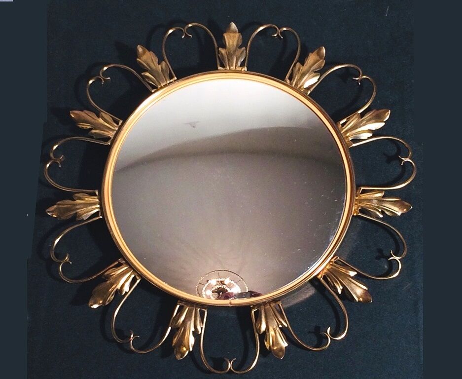Mirror Sun " Witch's Eye " 50s. Deknudt * Hollywood Regency * Vintage