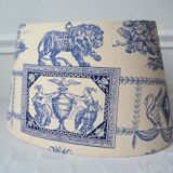 Blue toile de jouy lampshade