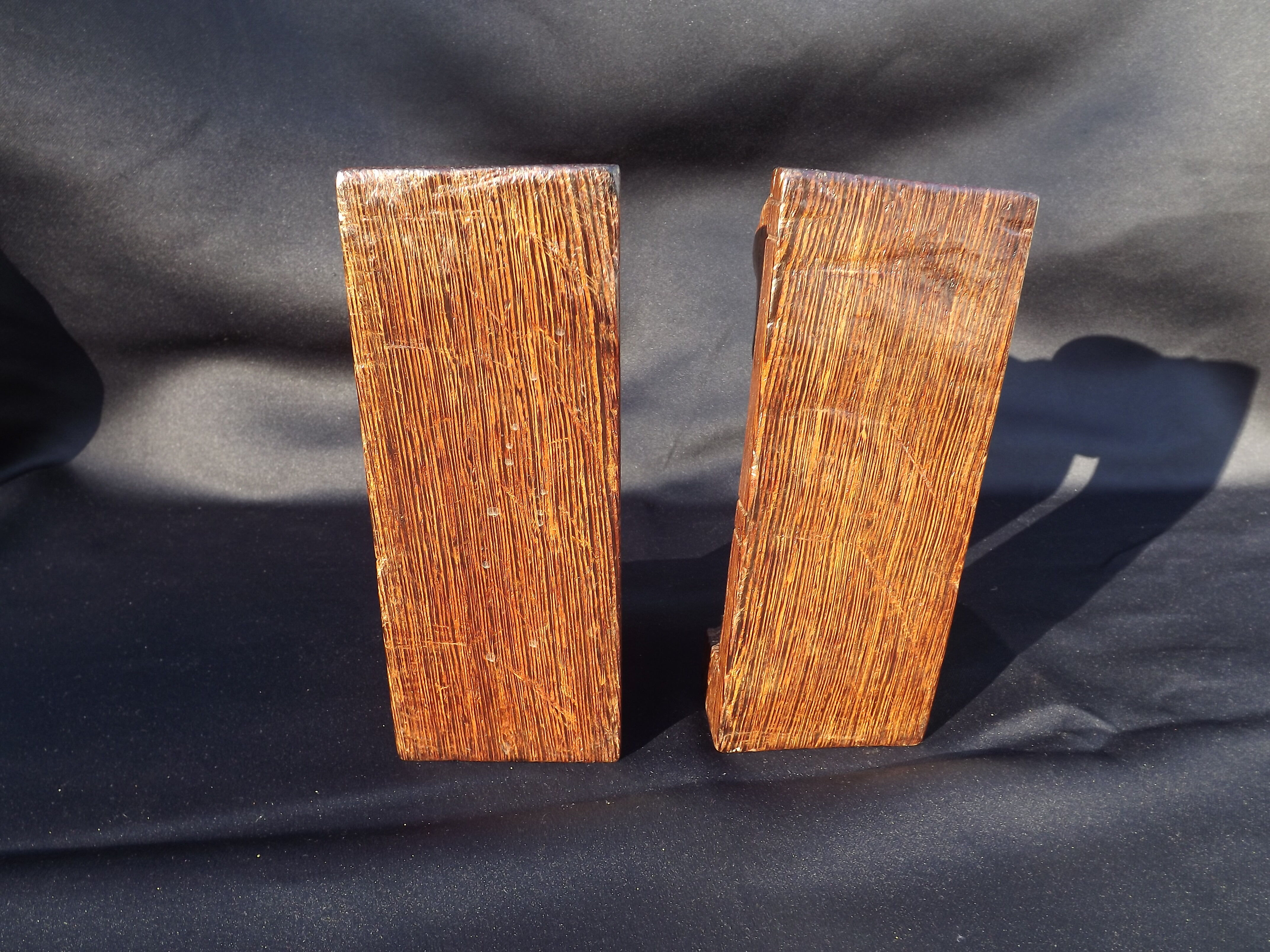 Bookend in rosewood "Art Deco".