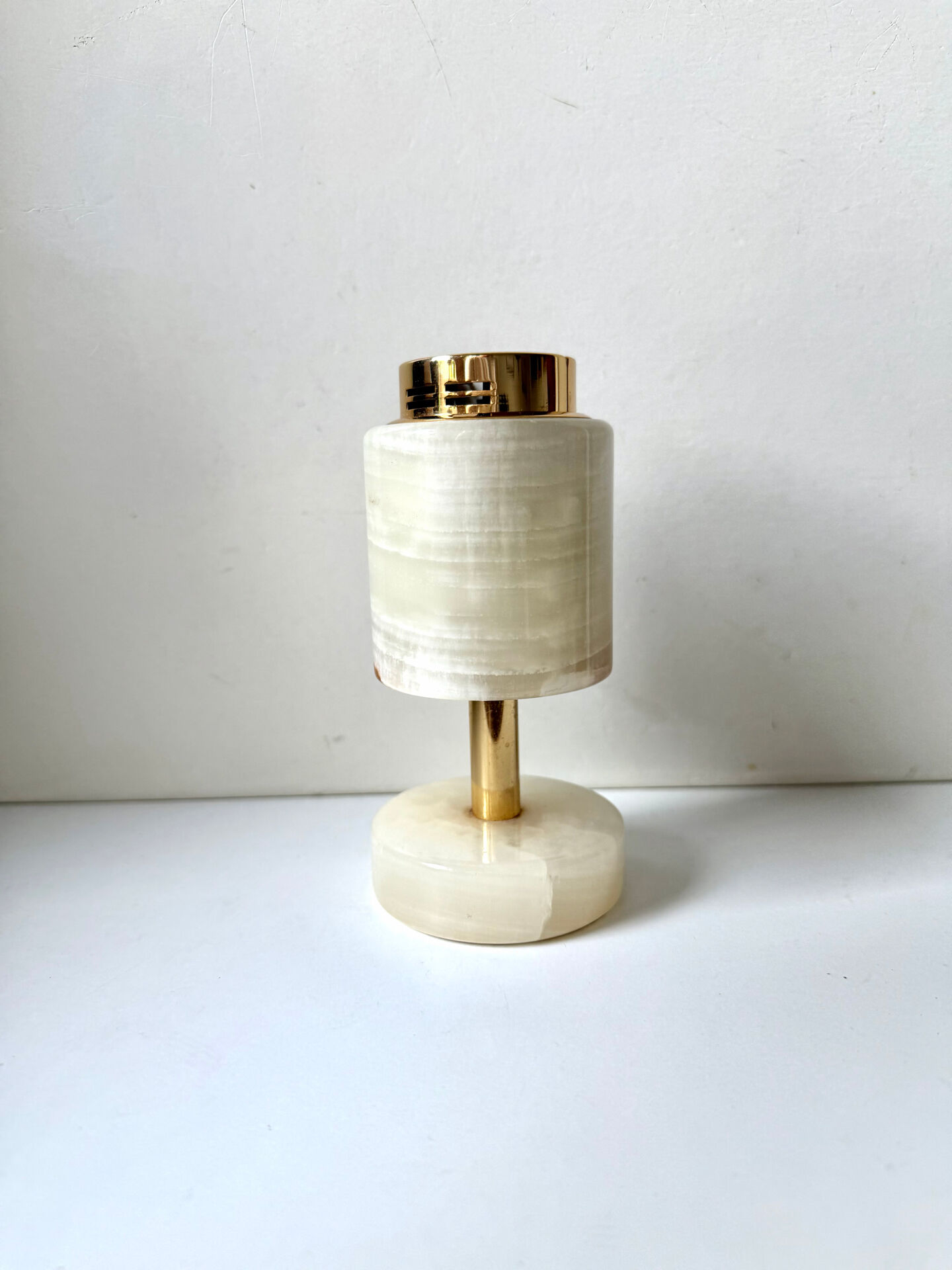 Vintage SAROME Japan Marble Onyx Table Lighter