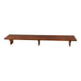 Vintage wooden slatted bench – 309 cm – Modernist design