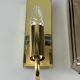1960s/70s Wall Lamp Glashütte Limburg Germany Glass & Metal Age Design
