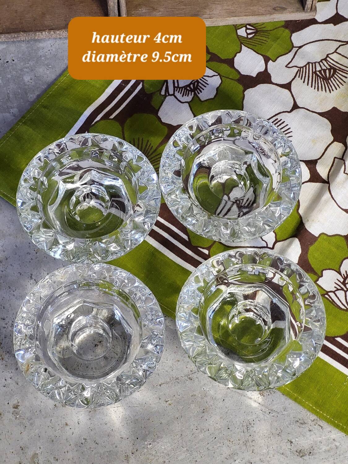 Glass candle holders